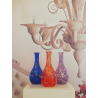 SPECIAL PRICE ! SET OF 3 pcs MURANO GLASS VASES